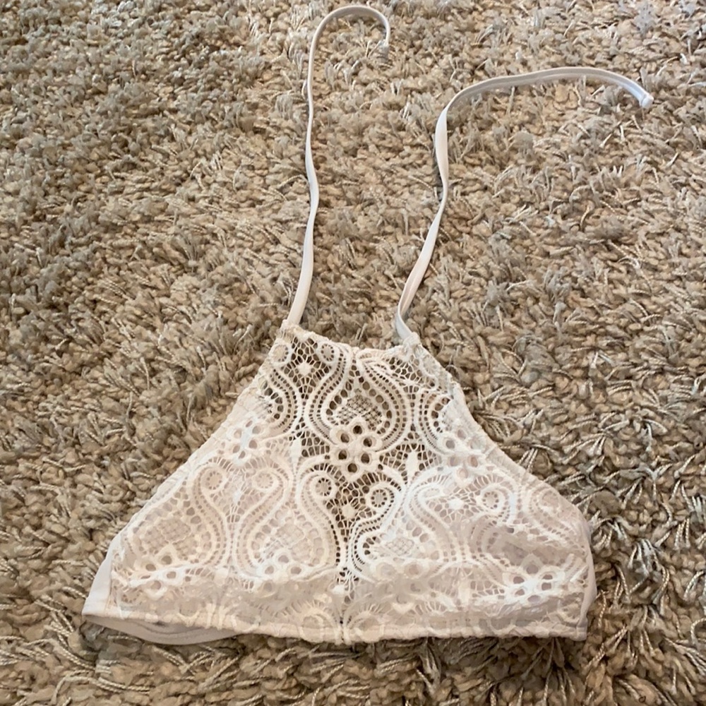White swimsuit top